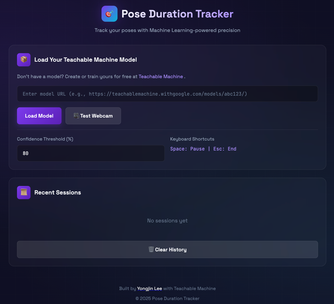 Pose Duration Tracker